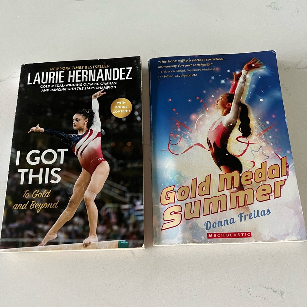 2 Gymnastics Books. Laurie Hernandez and Gold Medal Summer.